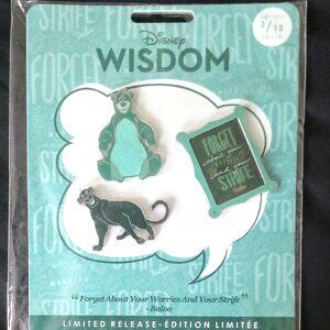 DISNEY WISDOM  COLLECTION JUNGLE BOOK PIN SET LIMITED RELEASE